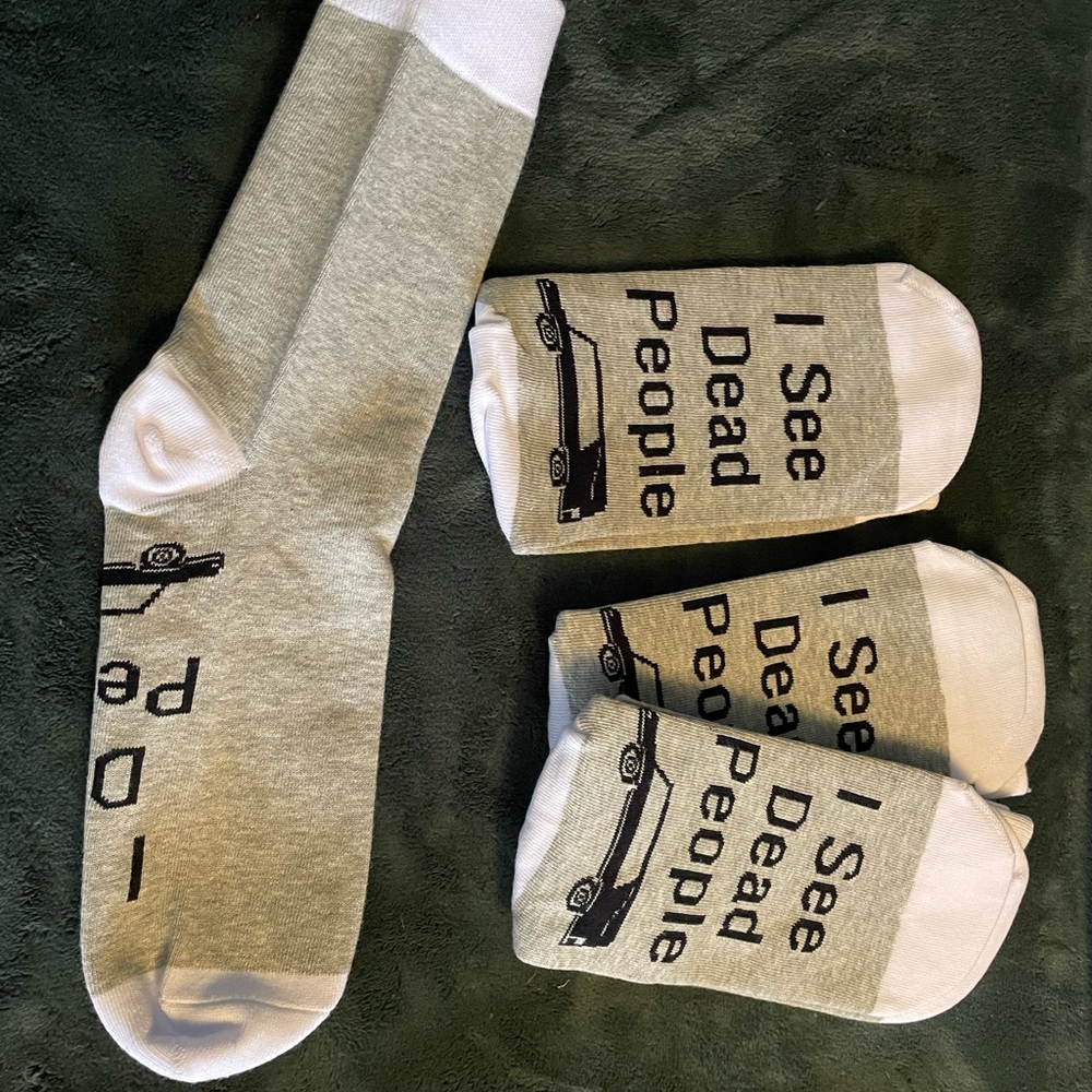 3 pair socks I See Dead People
